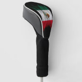 Mexicaanse vlag penseelstreek, nationale vlag golfheadcover (Schuin)