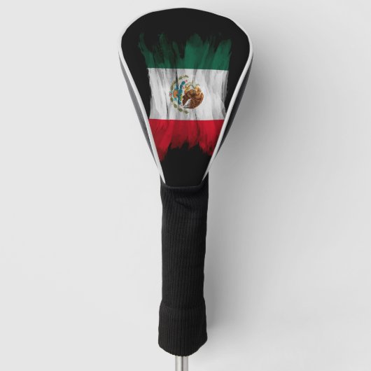 Mexicaanse vlag penseelstreek, nationale vlag golfheadcover (Voorkant)