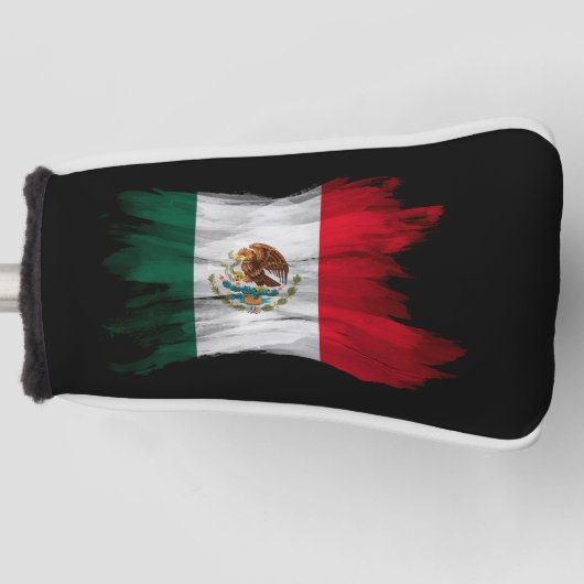 Mexicaanse vlag penseelstreek, nationale vlag golfheadcover (Voorkant)