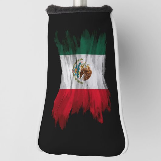Mexicaanse vlag penseelstreek, nationale vlag golfheadcover (Draai 90)