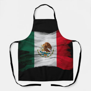 Mexicaanse vlag penseelstreek, nationale vlag schort