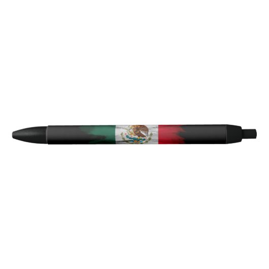 Mexicaanse vlag penseelstreek, nationale vlag zwarte inkt pen (Voorkant)