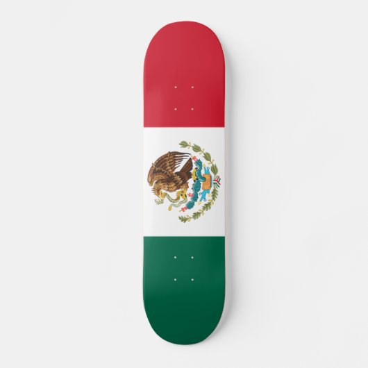 Mexicaanse vlag persoonlijk skateboard (Voorkant)