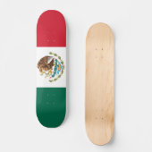 Mexicaanse vlag persoonlijk skateboard (Voorkant)