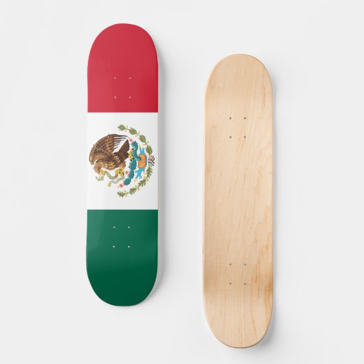 Mexicaanse vlag persoonlijk skateboard (Voorkant)