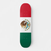 Mexicaanse vlag persoonlijk skateboard (Voorkant)