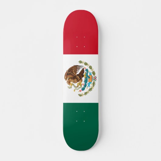 Mexicaanse vlag persoonlijk skateboard (Voorkant)
