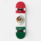 Mexicaanse vlag persoonlijk skateboard (Voorkant)