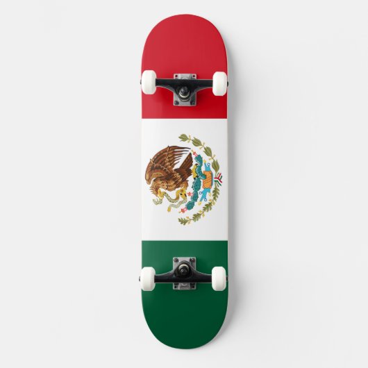 Mexicaanse vlag persoonlijk skateboard (Voorkant)
