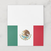 Mexicaanse vlag plaatskaartje (Buitenkant ongevouwen)