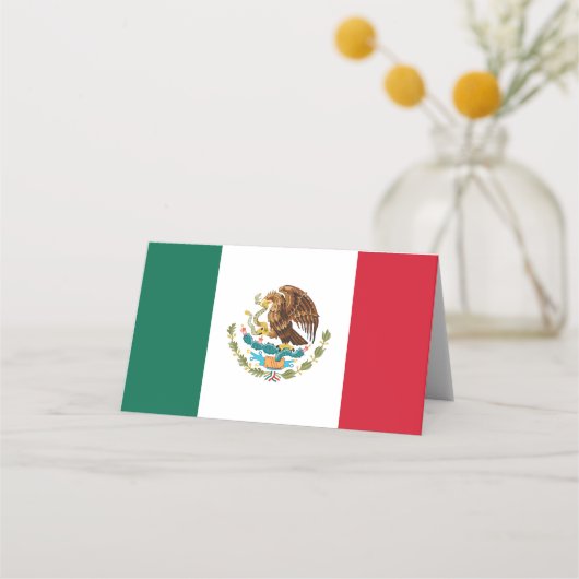Mexicaanse vlag plaatskaartje (Voorkant)