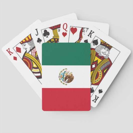 Mexicaanse vlag pokerkaarten (Achterkant)