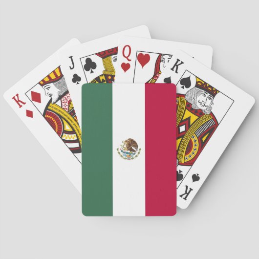 Mexicaanse vlag pokerkaarten (Achterkant)