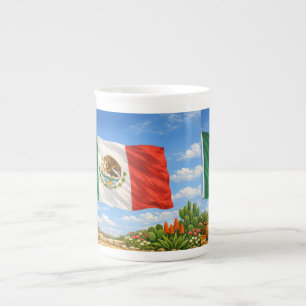 Mexicaanse vlag  porselein kop