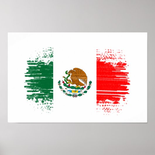 Mexicaanse vlag poster (Voorkant)