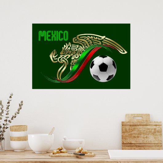 Mexicaanse vlag poster (Keuken)