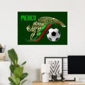 Mexicaanse vlag poster (Thuiskantoor)