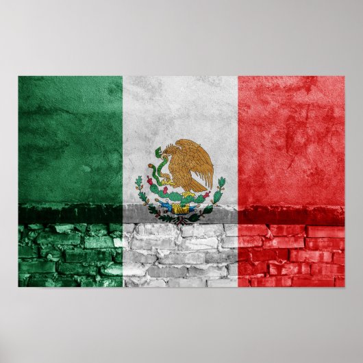 Mexicaanse vlag poster (Voorkant)