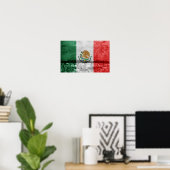 Mexicaanse vlag poster (Thuiskantoor)