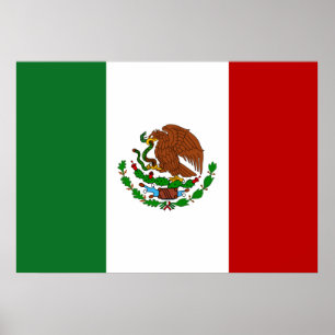 Mexicaanse vlag poster