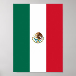 Mexicaanse vlag poster