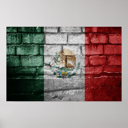Mexicaanse vlag poster (Voorkant)