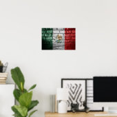 Mexicaanse vlag poster (Thuiskantoor)