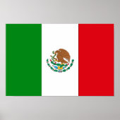 Mexicaanse vlag poster (Voorkant)