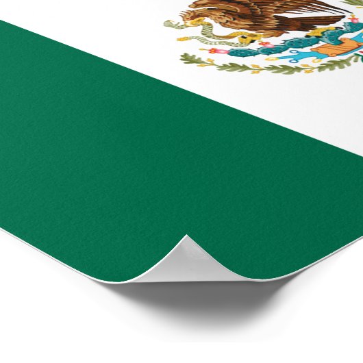 Mexicaanse vlag poster (Hoek)
