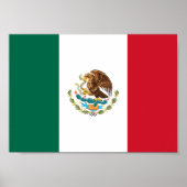 Mexicaanse vlag poster (Voorkant)
