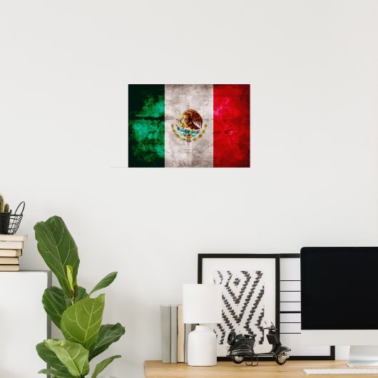 Mexicaanse vlag poster (Thuiskantoor)