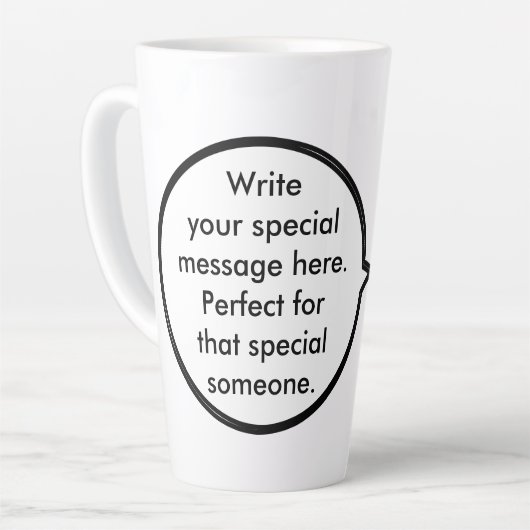 Mexicaanse vlag praten Ms. Penguin Groot Latte Mok (Linkerhoek)