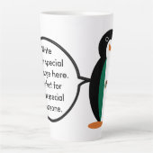Mexicaanse vlag praten Ms. Penguin Groot Latte Mok (Voorkant)