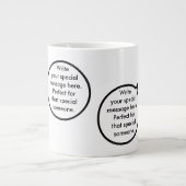 Mexicaanse vlag praten Ms. Penguin Jumbo Grote Koffiekop (Voorkant)