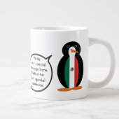 Mexicaanse vlag praten Ms. Penguin Jumbo Grote Koffiekop (Rechts)