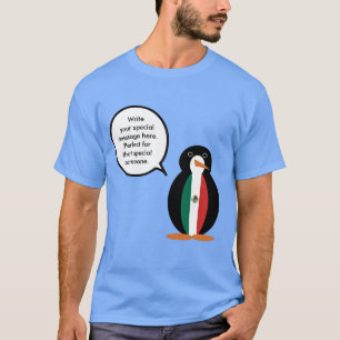 Mexicaanse Vlag Pratende Mevr. Pinguïn Heren  T-shirt