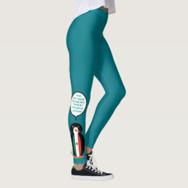 Mexicaanse Vlag Pratende Mevrouw Pinguïn Broek Leggings