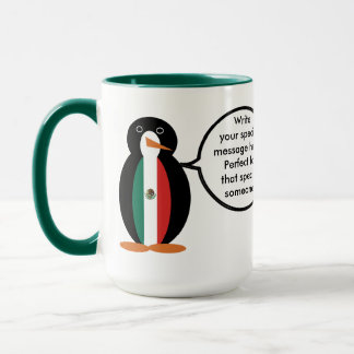 Mexicaanse Vlag Pratende Mevrouw Pinguïn Combo Mok