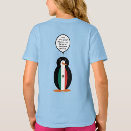 Mexicaanse Vlag Pratende Mevrouw Pinguïn Meisjes T-shirt