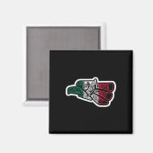 Mexicaanse vlag Pride Hecho en Mexico Magneet (Voorkant / Achterkant)
