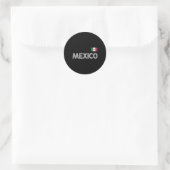 Mexicaanse vlag Pride Pet Jersey Ronde Sticker (Tas)