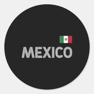 Mexicaanse vlag Pride Pet Jersey Ronde Sticker