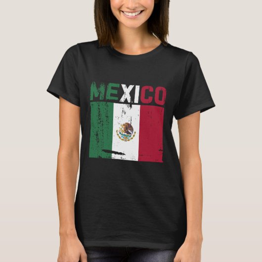 Mexicaanse vlag Pride Pet T-shirt (Voorkant)