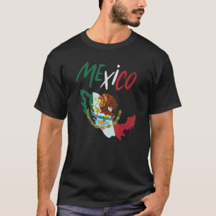 Mexicaanse  vlag Pride Retro Apparel T-shirt