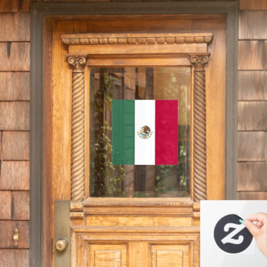 Mexicaanse vlag raamsticker (Huis Deur)