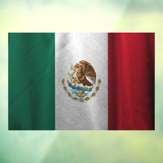 Mexicaanse vlag raamsticker (Vel 3)