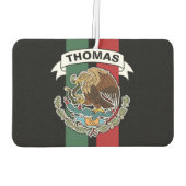 Mexicaanse vlag Race Stripes gepersonaliseerd Luchtverfrisser (Achterkant)