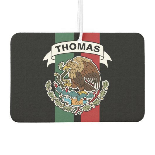 Mexicaanse vlag Race Stripes gepersonaliseerd Luchtverfrisser (Achterkant)