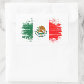 Mexicaanse vlag rechthoekige sticker (Tas)