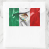 Mexicaanse vlag rechthoekige sticker (Tas)